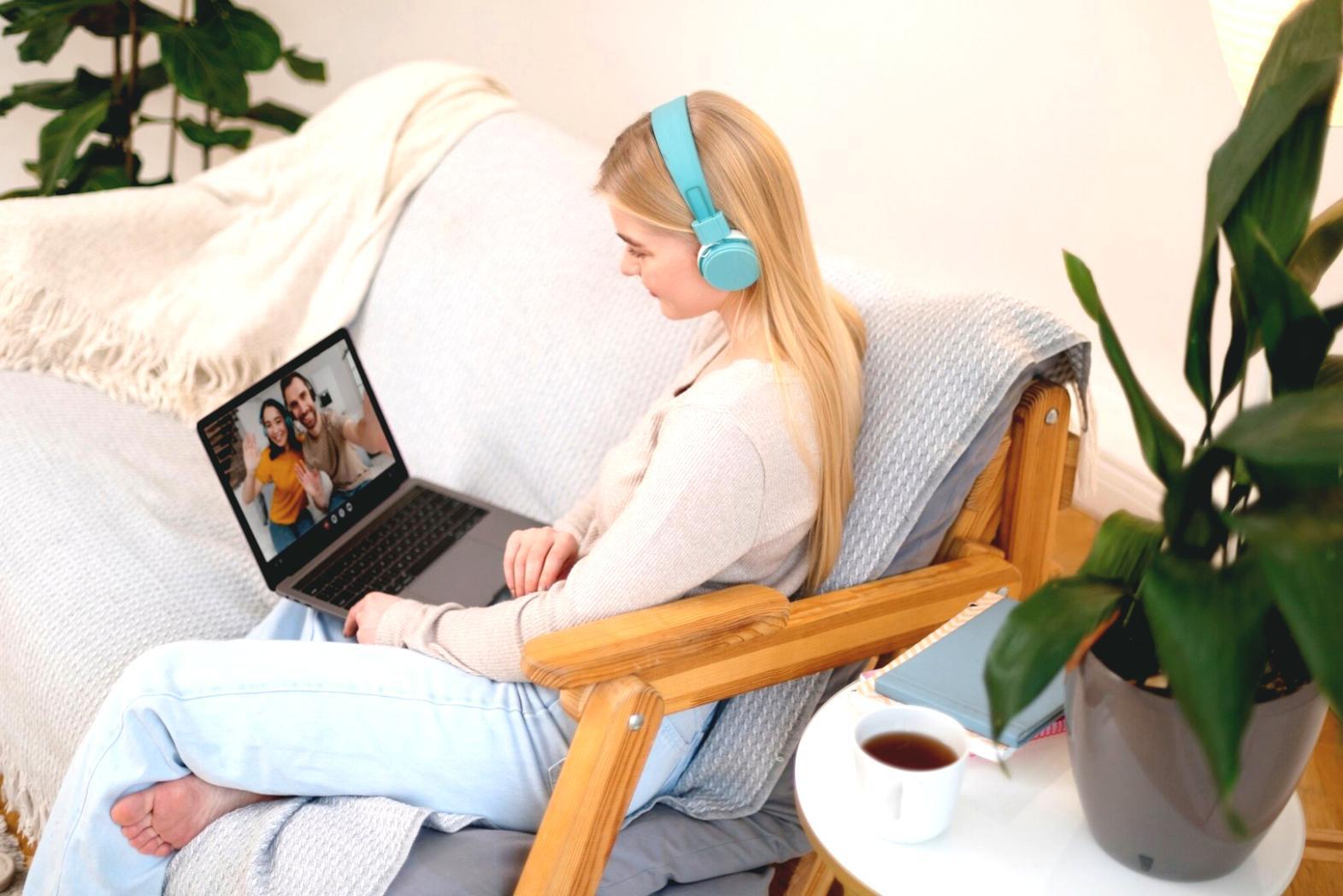 Team collaboration workspace showing modern technology setup